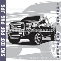 Thumbnail for Ford F - 150 SVG laser ready files - 3DWave.us