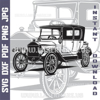 Thumbnail for Ford Model T SVG laser ready files - 3DWave.us