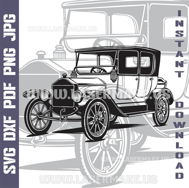 Ford Model T SVG laser ready files - 3DWave.us