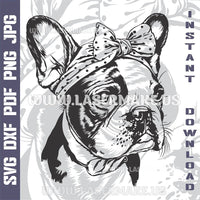 Thumbnail for French Bulldog SVG laser ready files - 3DWave.us