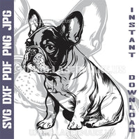 Thumbnail for French Bulldog SVG laser ready files - 3DWave.us