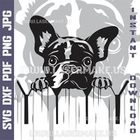 Thumbnail for French Bulldog SVG laser ready files - 3DWave.us