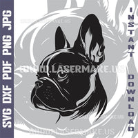 Thumbnail for French Bulldog SVG laser ready files - 3DWave.us