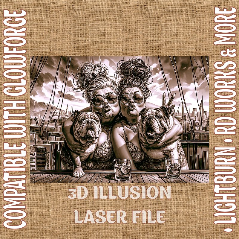 FRIENDS 3d illusion & laser - ready files - 3DWave.us