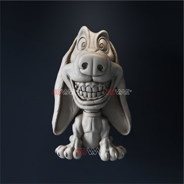 FUNNY DOG 3d stl - 3DWave.us