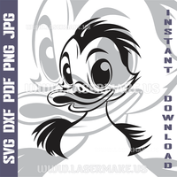 Thumbnail for Funny duck SVG laser ready files - 3DWave.us