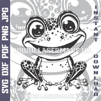 Thumbnail for Funny Frog SVG laser ready files - 3DWave.us