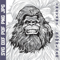 Thumbnail for Funny Sasquatch SVG laser ready files - 3DWave.us