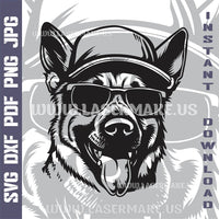 Thumbnail for German Shepherd SVG laser ready files - 3DWave.us