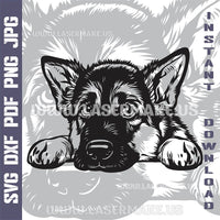 Thumbnail for German Shepherd SVG laser ready files - 3DWave.us