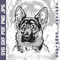 Thumbnail for German Shepherd SVG laser ready files - 3DWave.us