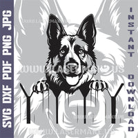 Thumbnail for German Shepherd SVG laser ready files - 3DWave.us