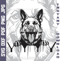 Thumbnail for German Shepherd SVG laser ready files - 3DWave.us