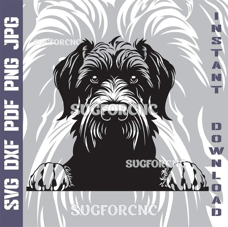 Giant Schnauzer SVG laser ready files - 3DWave.us