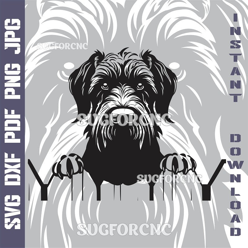 Giant Schnauzer SVG laser ready files - 3DWave.us