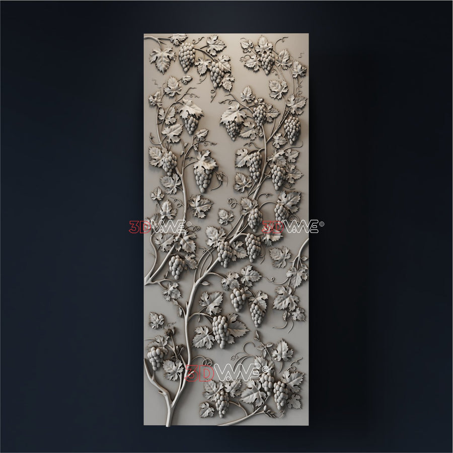 GRAPE PANEL 3D STL - 3DWave.us