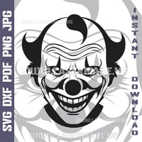 Thumbnail for Halloween Clown SVG laser ready files - 3DWave.us