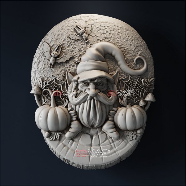 HALLOWEEN GNOME 3d stl - 3DWave.us