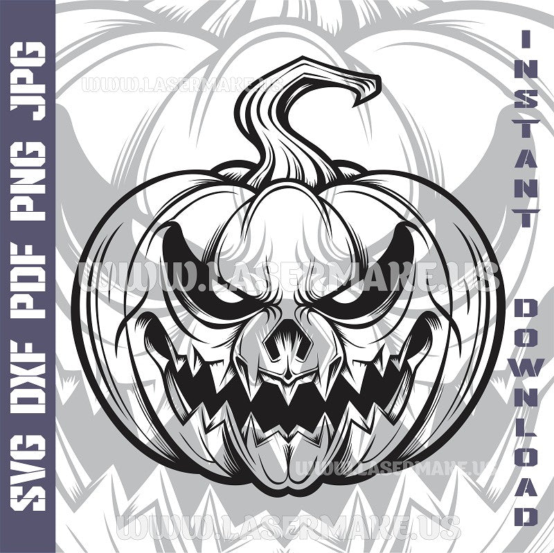 Halloween Pumpkin SVG laser ready files - 3DWave.us