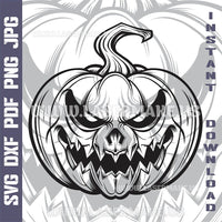 Thumbnail for Halloween Pumpkin SVG laser ready files - 3DWave.us