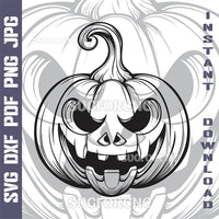 Thumbnail for Halloween Pumpkin SVG laser ready files - 3DWave.us