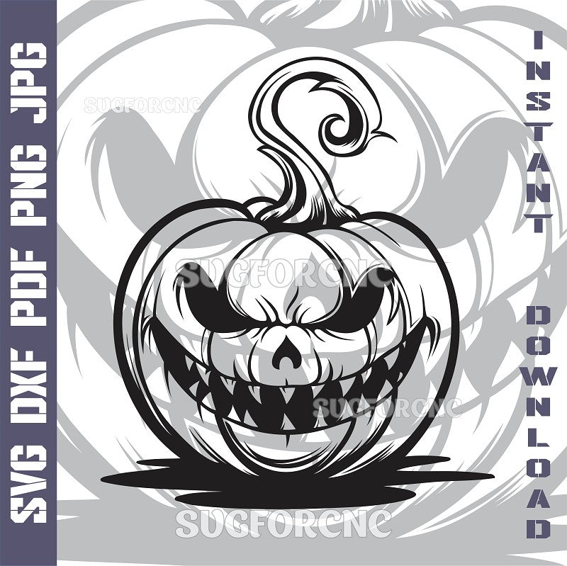 Halloween Pumpkin SVG laser ready files - 3DWave.us