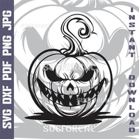 Thumbnail for Halloween Pumpkin SVG laser ready files - 3DWave.us