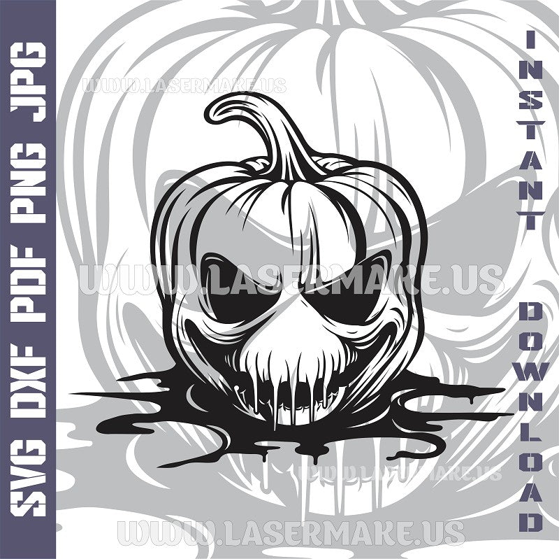 Halloween Pumpkin SVG laser ready files - 3DWave.us