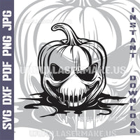 Thumbnail for Halloween Pumpkin SVG laser ready files - 3DWave.us