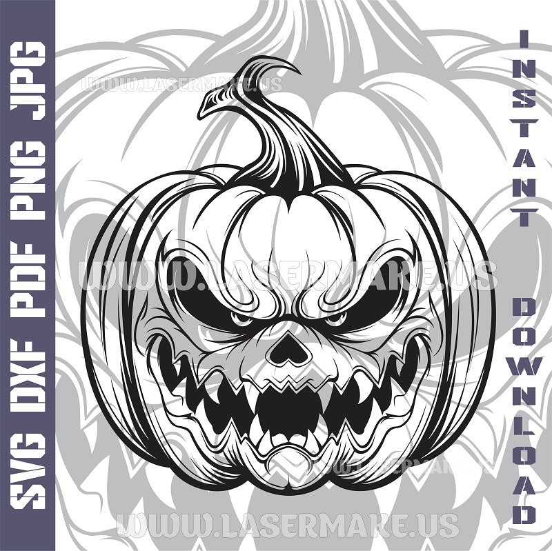 Halloween Pumpkin SVG laser ready files - 3DWave.us