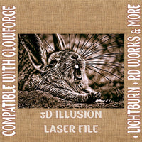 Thumbnail for HARE 3d illusion & laser - ready files - 3DWave.us