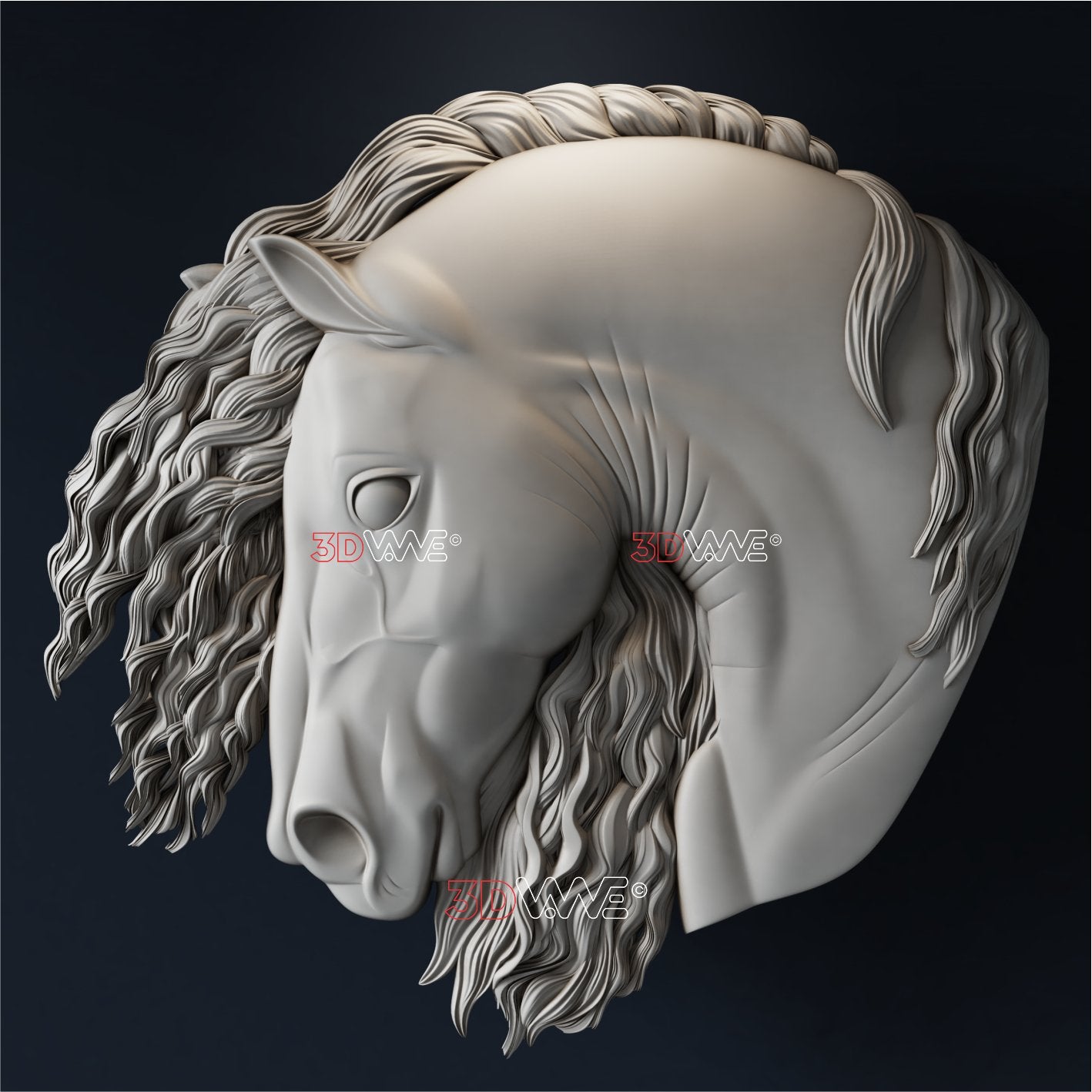 HORSE 3D STL - 3DWave.us
