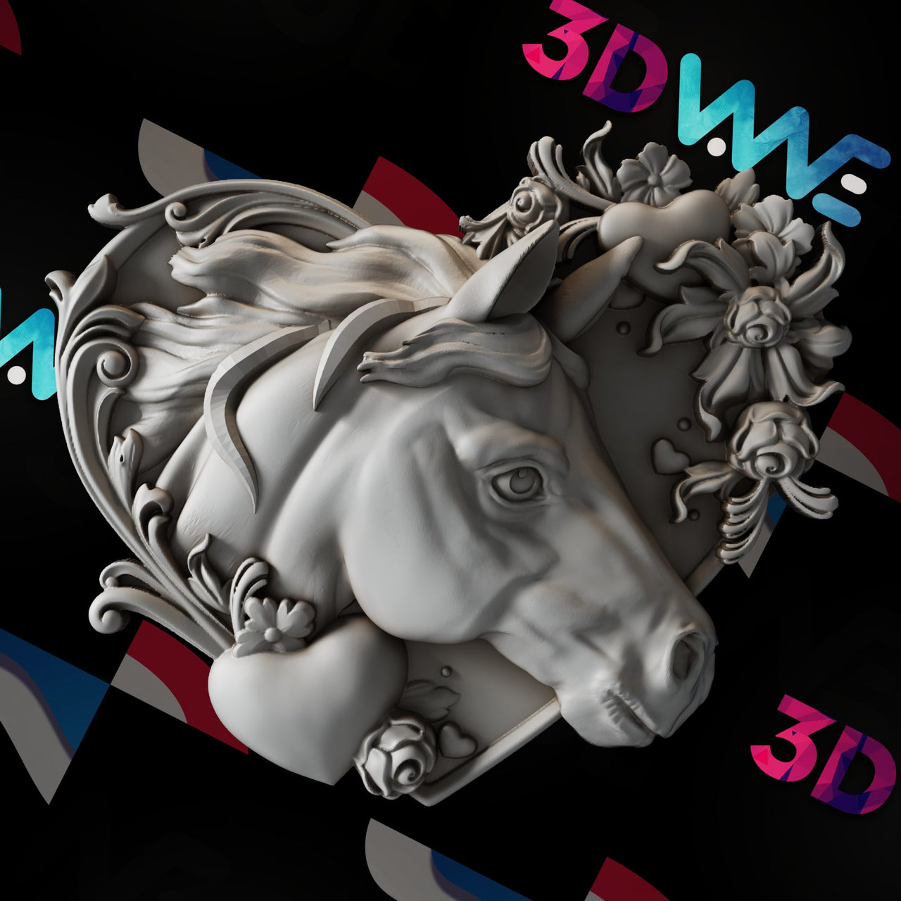 HORSE 3d stl - 3DWave.us