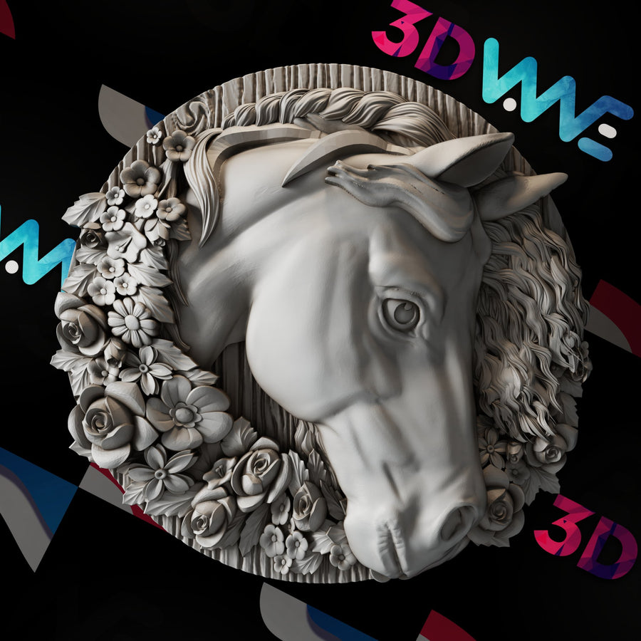 Horse 3d stl - 3DWave.us