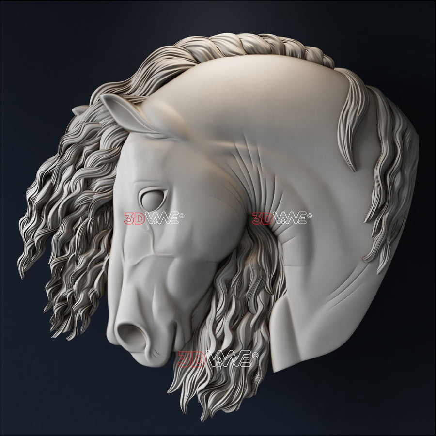 HORSE HEAD 3d stl - 3DWave.us