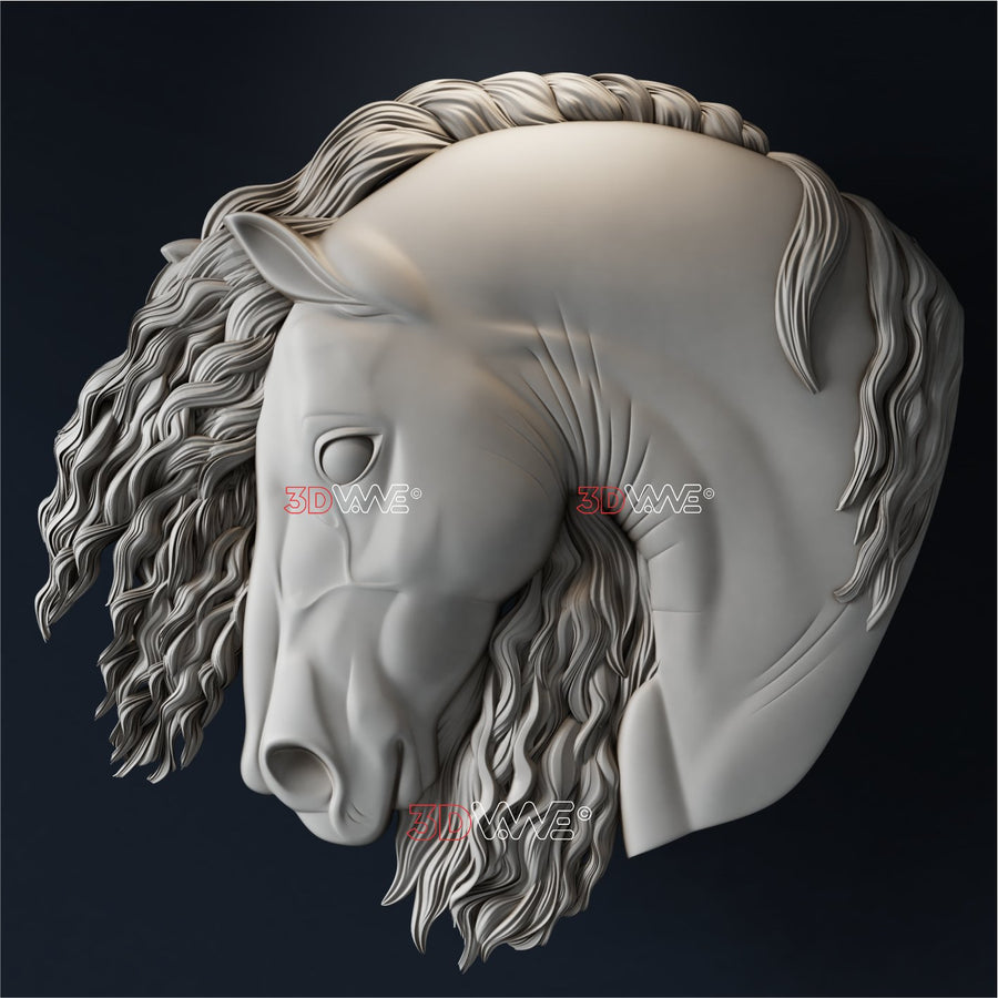 HORSE HEAD 3d stl - 3DWave.us