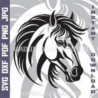 Thumbnail for Horse SVG laser ready files - 3DWave.us