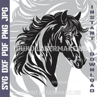 Thumbnail for Horse SVG laser ready files - 3DWave.us