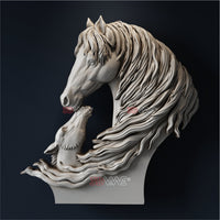 Thumbnail for HORSES 3D STL - 3DWave.us