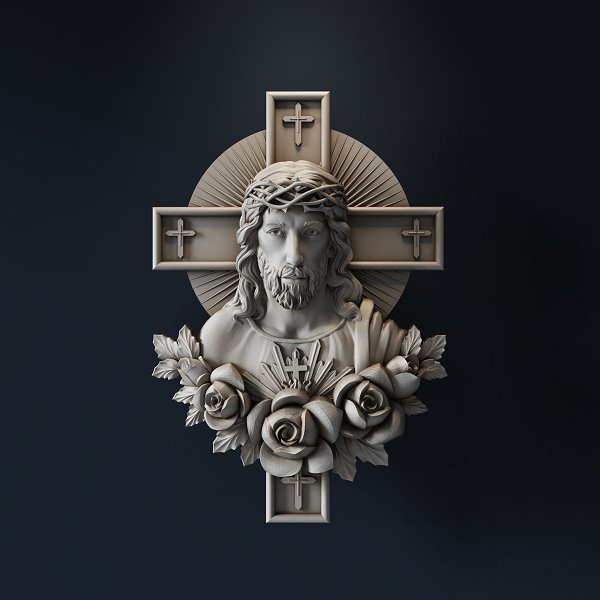 JESUS 3d stl - 3DWave.us