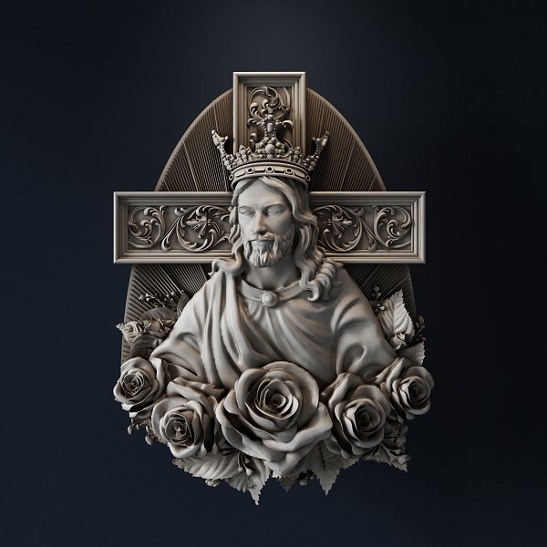 JESUS 3d stl - 3DWave.us