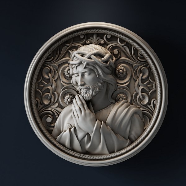 JESUS 3d stl - 3DWave.us