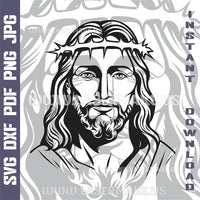 Thumbnail for Jesus Christ SVG laser ready files - 3DWave.us