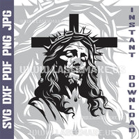 Thumbnail for Jesus Christ SVG laser ready files - 3DWave.us