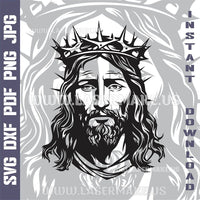 Thumbnail for Jesus Christ SVG laser ready files - 3DWave.us