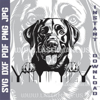 Thumbnail for Labrador Retriever SVG laser ready files - 3DWave.us