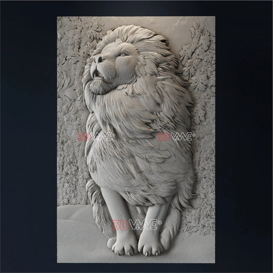 LION 3D STL - 3DWave.us
