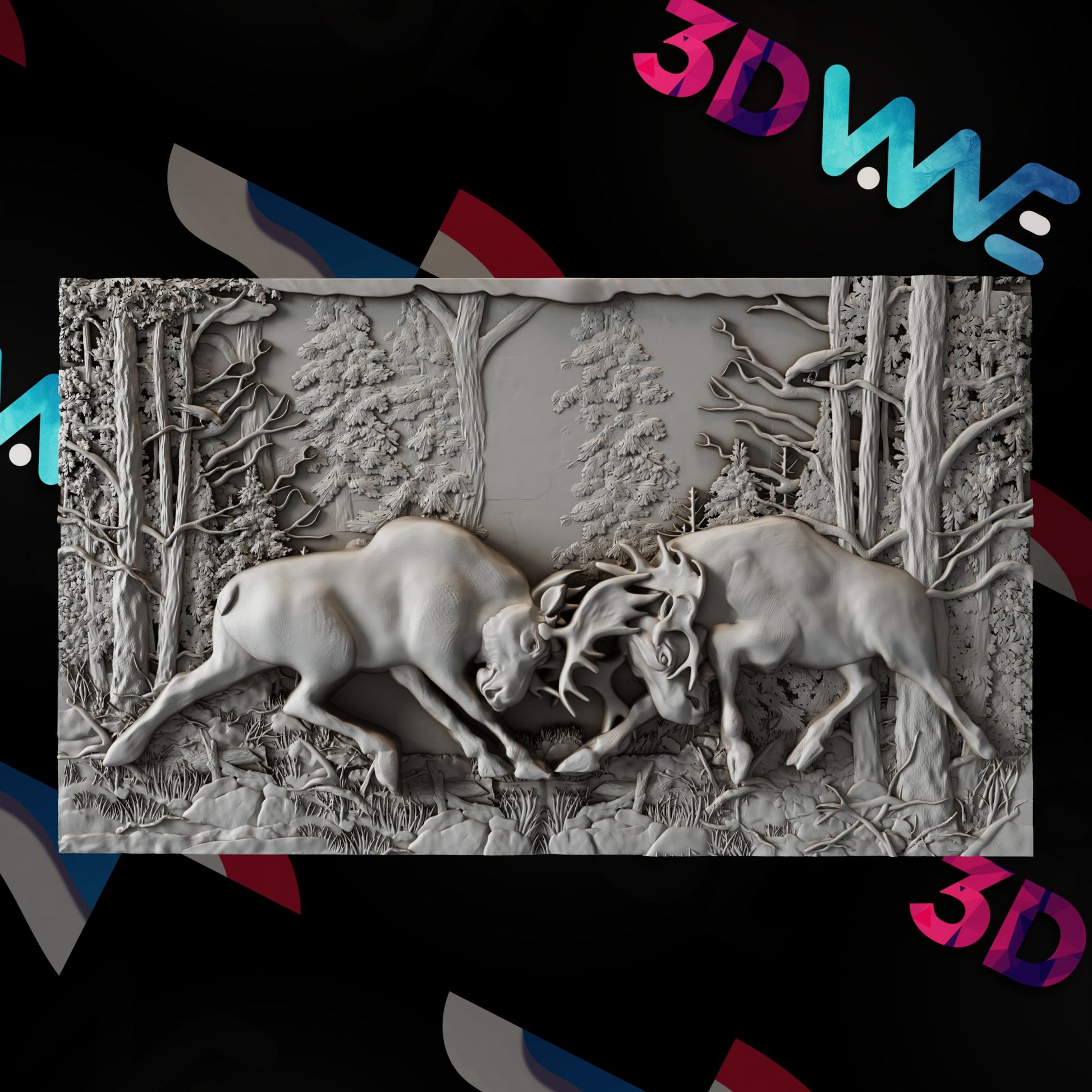 Moose 3d stl - 3DWave.us