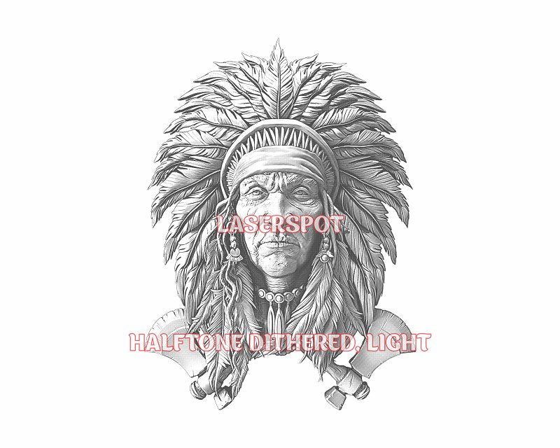 NATIVE AMERICAN 3d illusion & laser - ready files - 3DWave.us