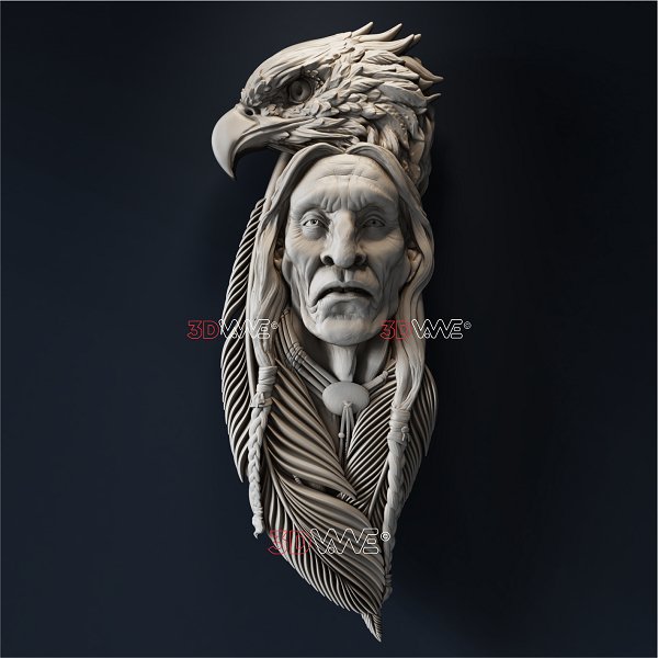 NATIVE AMERICAN 3d stl - 3DWave.us